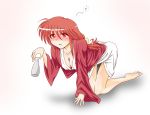  1girl breasts cleavage eitaisa kotohime long_hair red_eyes redhead touhou touhou_(pc-98) 
