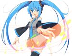  1girl aqua_eyes blue_eyes domo1220 female hatsune_miku long_hair solo twintails vocaloid 