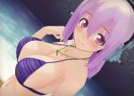  1girl 3d absurdres bikini breasts cg cleavage headphones large_breasts nitroplus pink_hair super_sonico swimsuit 