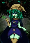 adventure_time antlers domino_mask dryad green_eyes green_skin horns huntress_wizard leaf mask plant_girl 