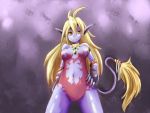 1girl blonde_hair breasts breath_of_fire breath_of_fire_ii furry long_hair nakkou_(revanteeen) no_panties no_pants pointy_ears rinpoo_chuan solo tail 