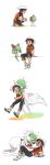  10s 1boy 1girl 4koma age_progression assertive bano_akira bdsm berries blush brown_hair chains comic cuffs dress eating eye_contact femdom flying_sweatdrops food gardevoir green_hair hat heart highres hug hug_from_behind kirlia looking_at_another lying mega_gardevoir mega_pokemon nintendo pokemon pokemon_(game) pokemon_oras ralts scared senbei shaded_face short_hair silent_comic sweat sweatdrop you_gonna_get_raped yuuki_(pokemon) yuuki_(pokemon)_(remake) 