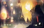  1girl cigarette fruit grey_eyes long_hair orange orange_hair smoking teyuruun viewfinder 