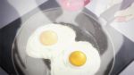  animated animated_gif cooking egg food frying_pan musaigen_no_phantom_world steam 