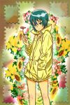  00s 1girl androgynous artist_request bottomless coat flower kino kino_no_tabi looking_at_viewer puzzle short_hair smile solo tagme 