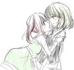  2girls female idolmaster idolmaster_cinderella_girls multiple_girls ogata_chieri takagaki_kaede yuri 