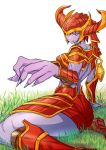  1girl breasts league_of_legends shyvana solo tagme 