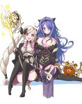  2girls bear camilla_(fire_emblem_if) echizen_(hvcv) elise_(fire_emblem_if) fire_emblem fire_emblem_if multiple_girls my_unit_(fire_emblem_if) sitting staff 