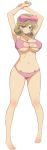  1girl barefoot bikini breasts feet female full_body haruka_(senran_kagura) large_breasts senran_kagura senran_kagura_(series) smile solo swimsuit toes 