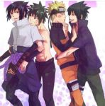  4boys multiple_boys naruto uchiha_sasuke uzumaki_naruto yaoi 