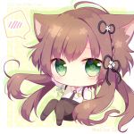  brown_hair collar_x_malice green_eyes hoshino_ichika shiroe_rie 