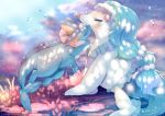  artist_request furry pokemon pokemon_(creature) pokemon_sm primarina underwater vaporeon 