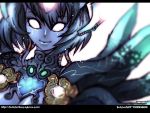  blue_hair blue_skin butcherboy draenei short_hair smile warcraft world_of_warcraft 