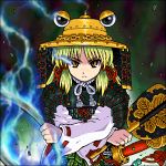  armor blonde_hair hat jewelry johnnie moriya's_iron_rings moriya_suwako oekaki ring touhou 