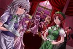  beni_(bluebluesky) flandre_scarlet hong_meiling izayoi_sakuya koakuma patchouli_knowledge remilia_scarlet touhou 