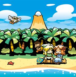  bird egg hounori kaepora_gaebora link link's_awakening marin marin_(legend_of_zelda) nintendo owl tarin the_legend_of_zelda 