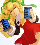  can energy_tank long_hair lowres ribbon rockman rockman_(classic) rockman_(original) roll smile 