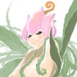  1girl bandai breasts digimon fairy fairy_wings female ittenn-h lillymon nude smile vines wings 