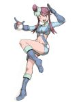  10s 1girl dark_skin fuuro_(pokemon) genzoman gym_leader looking_at_viewer midriff navel nintendo pokemon pokemon_(game) pokemon_bw solo 