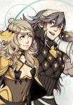  2girls artist_request blonde_hair breasts female fire_emblem fire_emblem_if long_hair multiple_girls nintendo ophelia_(fire_emblem_if) smile soleil_(fire_emblem_if) yuri 