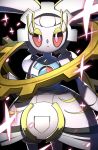  angry frown gear magearna nintendo no_humans pink_eyes pokemon pokemon_(game) red_sclera solo tagme 
