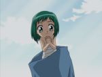  1girl animated animated_gif green_hair kasugano_midori midori_no_hibi minigirl open_mouth short_hair 