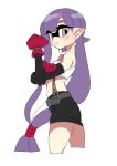  artist_request blush cosplay inkling looking_at_viewer pointy_ears splatoon 