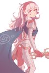 1girl cape fire_emblem fire_emblem_if hairband looking_at_viewer my_unit_(fire_emblem_if) nintendo pointy_ears sally_(luna-arts) solo sword 