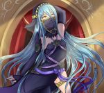  1girl aqua_(fire_emblem_if) artist_request blue_hair breasts dancer female fire_emblem fire_emblem_if md5_mismatch nintendo resized smile solo 