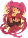  1girl one_piece perona pink_hair tagme tied_hair twintails 