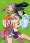  2girls bandai black_hair breasts brown_hair cheerleader digimon digimon_adventure_tri. female glasses mochizuki_meiko multiple_girls shorts skirt smile tachikawa_mimi 