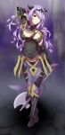  1girl artist_request axe breasts camilla_(fire_emblem_if) cleavage fire_emblem fire_emblem_if full_body purple_hair solo tiara weapon 