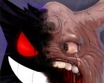  clefable cosmo_(pixiv12140406) creepy disturbing fusion gengar pokemon pokemon_(game) tagme 