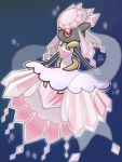  10s crystal diancie dress jewel mega_diancie mega_pokemon nintendo no_humans pokemon pokemon_(game) pokemon_xy red_eyes solo 