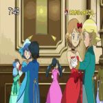  10s animated animated_gif dancing dress miette_(pokemon) millefeui_(pokemon) multiple_boys multiple_girls pokemon pokemon_(anime) pokemon_(game) pokemon_xy pokemon_xyz satoshi_(pokemon) serena_(pokemon) 