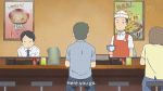  animated animated_gif bowl fingernails food multiple_boys nichijou restaurant subtitled 