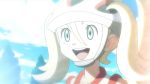  animated animated_gif evolution evolving gym_leader happy koruni_(pokemon) lucario pokemon pokemon_(anime) riolu 