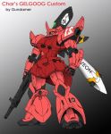  artist_name gelgoog gelgoog_s_char_custom gun gundam gundamer mecha mobile_suit_gundam weapon 