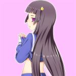  1girl kami_nomi_zo_shiru_sekai long_hair looking_back lune_(kaminomi) purple_hair simple_background violet_eyes yuto_(dialique) 