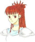  1girl character_request concept_art fire_emblem fire_emblem:_fuuin_no_tsurugi fire_emblem:_fuuin_no_tsurugi_(beta) fire_emblem:_the_binding_blade fire_emblem:_the_binding_blade_(beta) fire_emblem_6 fire_emblem_64 intelligent_systems looking_at_viewer nintendo red_eyes redhead 