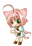  &gt;.&lt; animal_ears animated animated_gif blush cat_ears dancing female pink_hair solo 