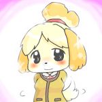  1girl blonde_hair doubutsu_no_mori furry hair_ornament nintendo shizue_(doubutsu_no_mori) short_hair 