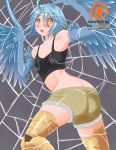  1girl ass breasts butt_crack harpy monster_girl monster_musume_no_iru_nichijou papi_(monster_musume) small_breasts wings 