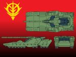  gundam gundam_ms_igloo hildolfr mecha military military_vehicle tank vehicle 