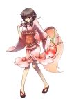  1girl character_request female fish goldfish hanaji simple_background solo standing tagme 