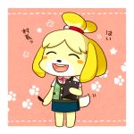  1girl blonde_hair doubutsu_no_mori furry hair_ornament nintendo shizue_(doubutsu_no_mori) short_hair 