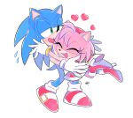  1boy 1girl amy_rose furry gloves sega sonic sonic_the_hedgehog 