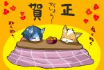  1boy 1girl blue_hair fox_mccloud furry japanese_text krystal nintendo sleeping star_fox table text translation_request 