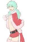  1boy blue_hair christmas dramatical_murder long_hair male_focus seragaki_aoba 