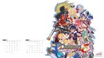  2016 :d animal bag beads belt between_breasts bird bloodis_(disgaea) bow breasts calendar card cat christo_(disgaea) cleavage company_name copyright_name copyright_request crossed_arms disgaea earmuffs everyone glasses gradient green_hair grin groin hair_over_one_eye half-closed_eyes hand_on_own_chest harada_takehito highres holding holding_card horn jewelry killia_(disgaea) liezerota logo long_pointy_ears looking_at_viewer majorita_(disgaea) makai_senki_disgaea_5 midriff multiple_boys multiple_girls necklace official_art open_mouth penguin pink_hair pocket pointy_ears polearm ponytail prayer_beads prinny red_eyes red_magnus red_skin seraphina_(disgaea) shadow short_hair simple_background smile spiky_hair stomach thigh_strap usalia_(disgaea) void_dark_(disgaea) wallpaper weapon white_background white_hair widescreen zeroken_(disgaea) 